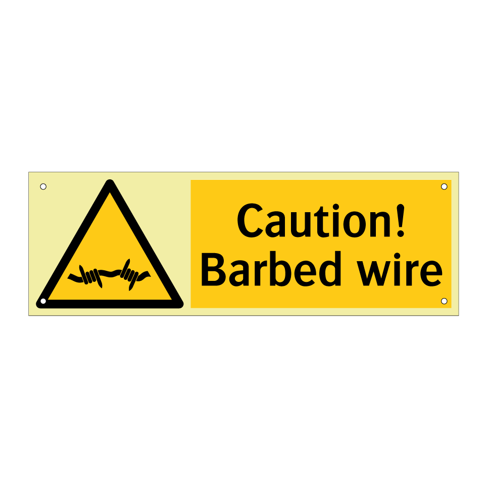 Caution! Barbed wire