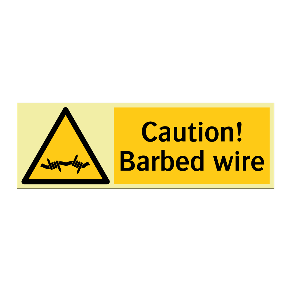 Caution! Barbed wire