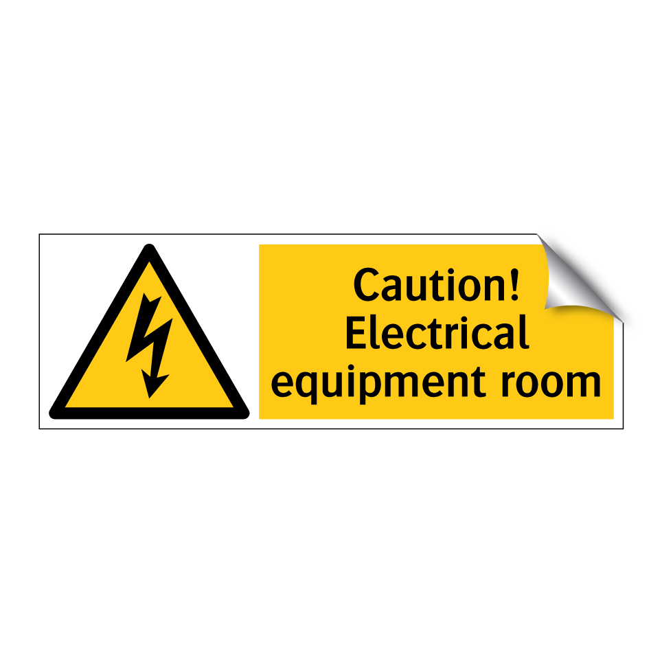 Caution! Electrical equipment room