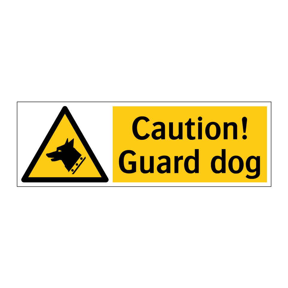 Caution! Guard dog