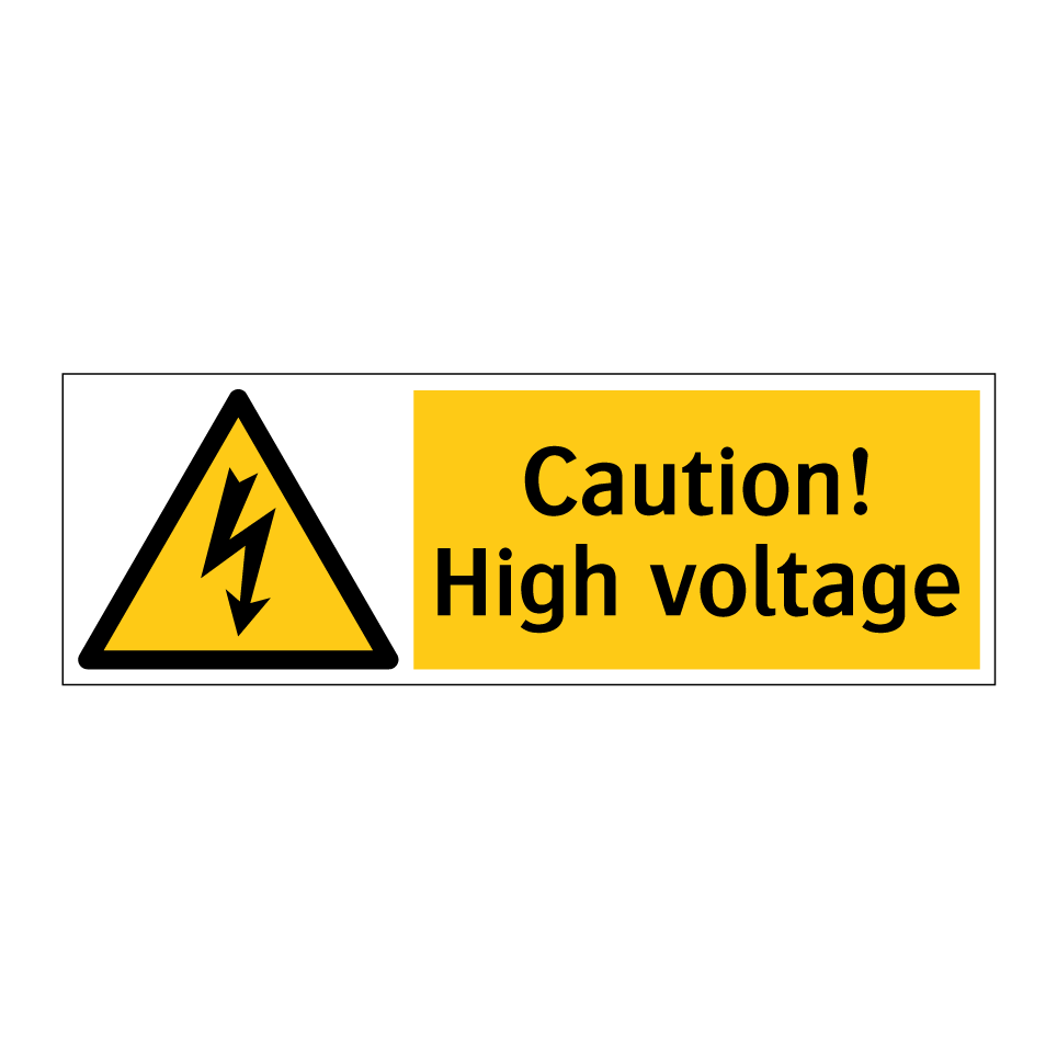 Caution! High voltage