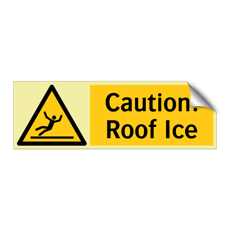 Caution! Roof Ice