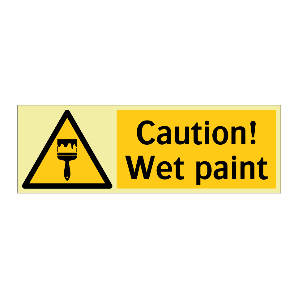 Caution! Wet paint