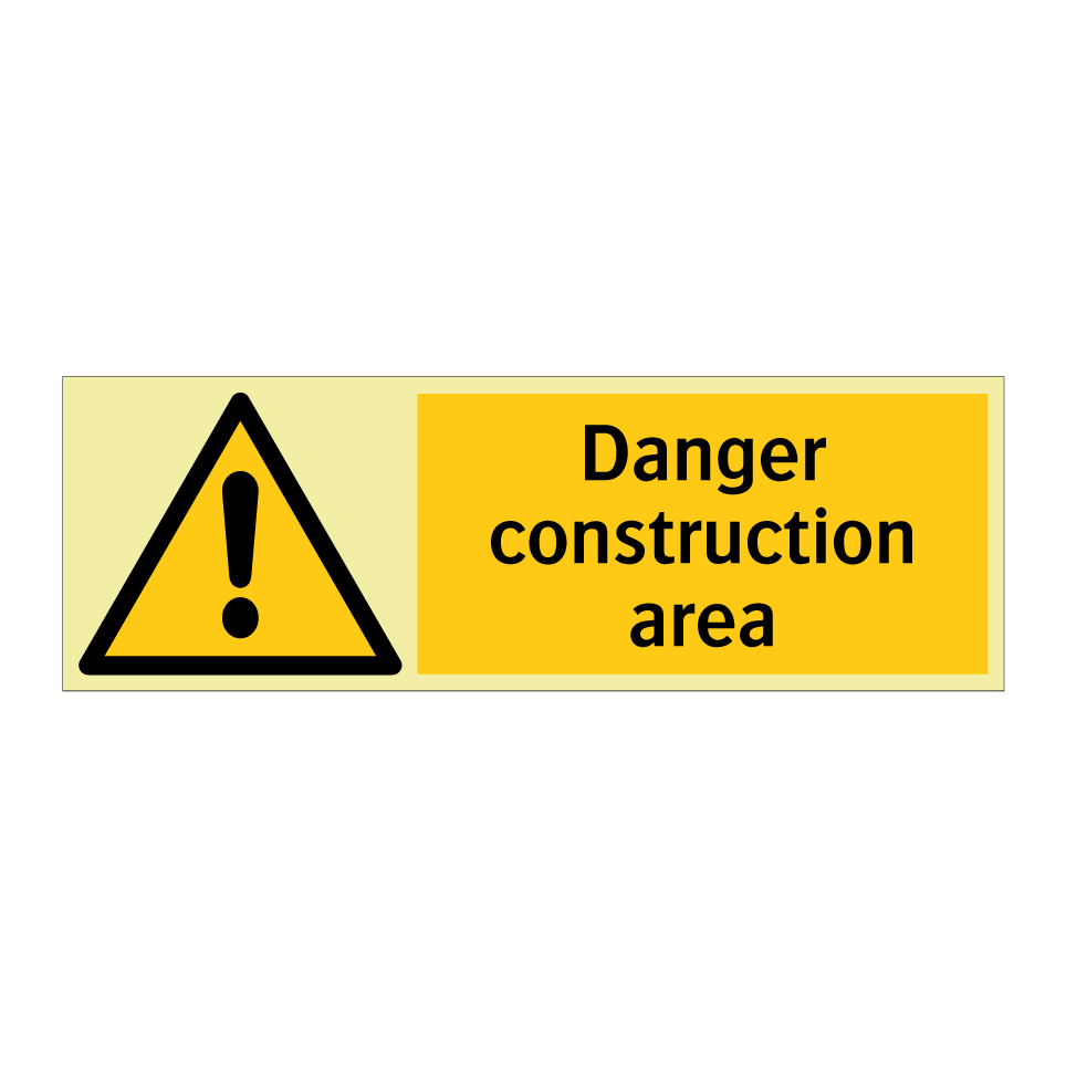 Danger construction area
