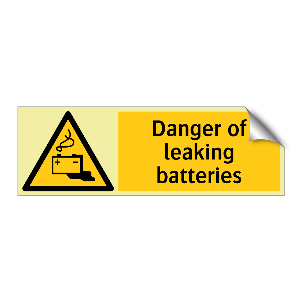 Danger of leaking batteries