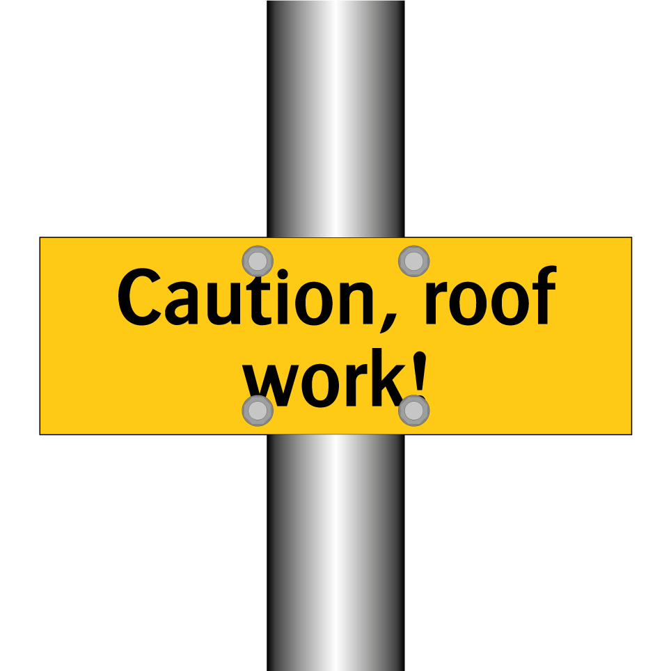 Caution, roof work!