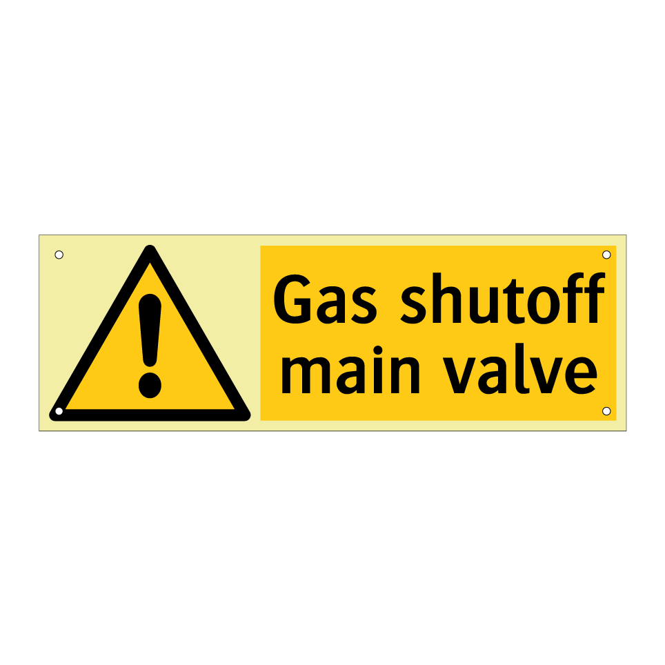 Gas shutoff main valve