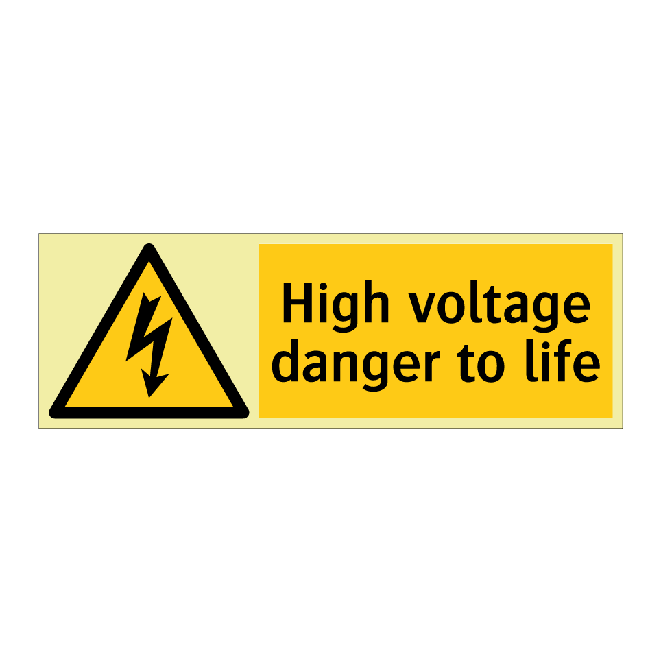 High voltage danger to life