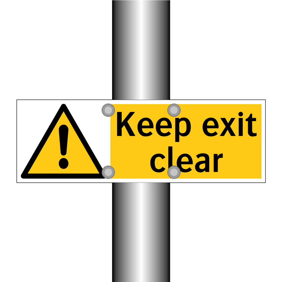 Keep exit clear