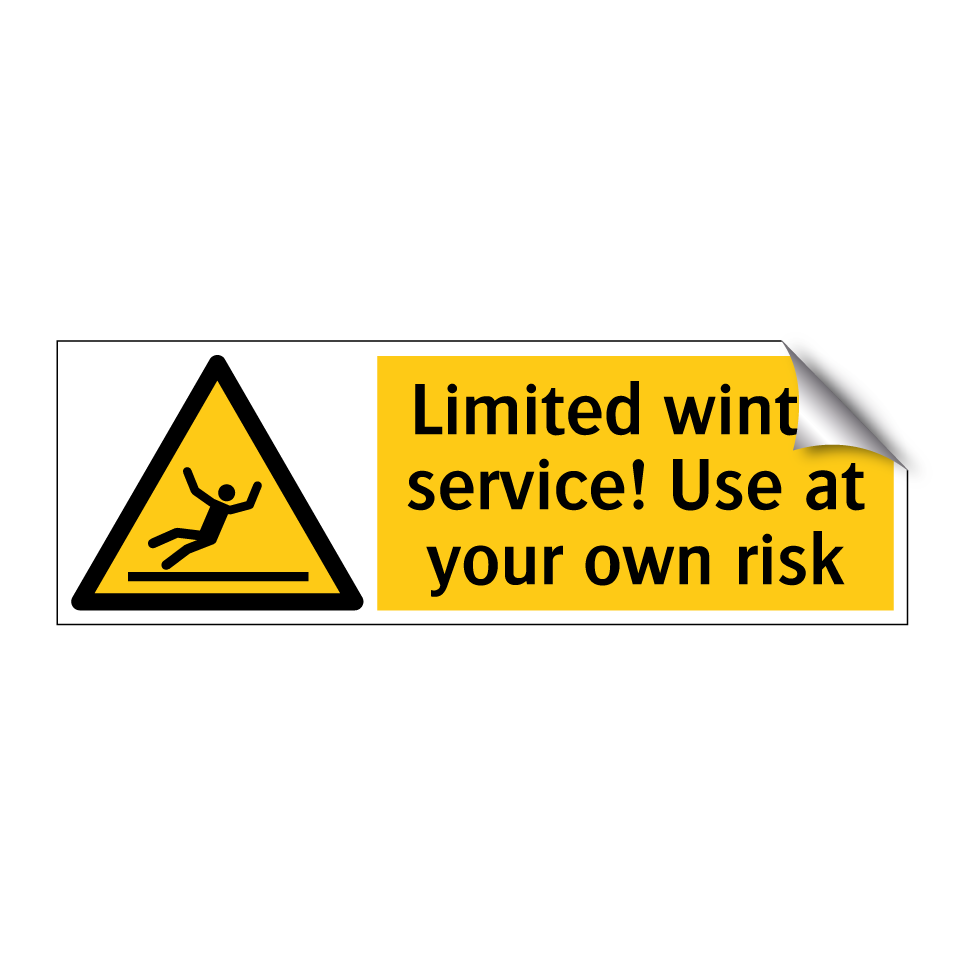 Limited winter service! Use at your own risk