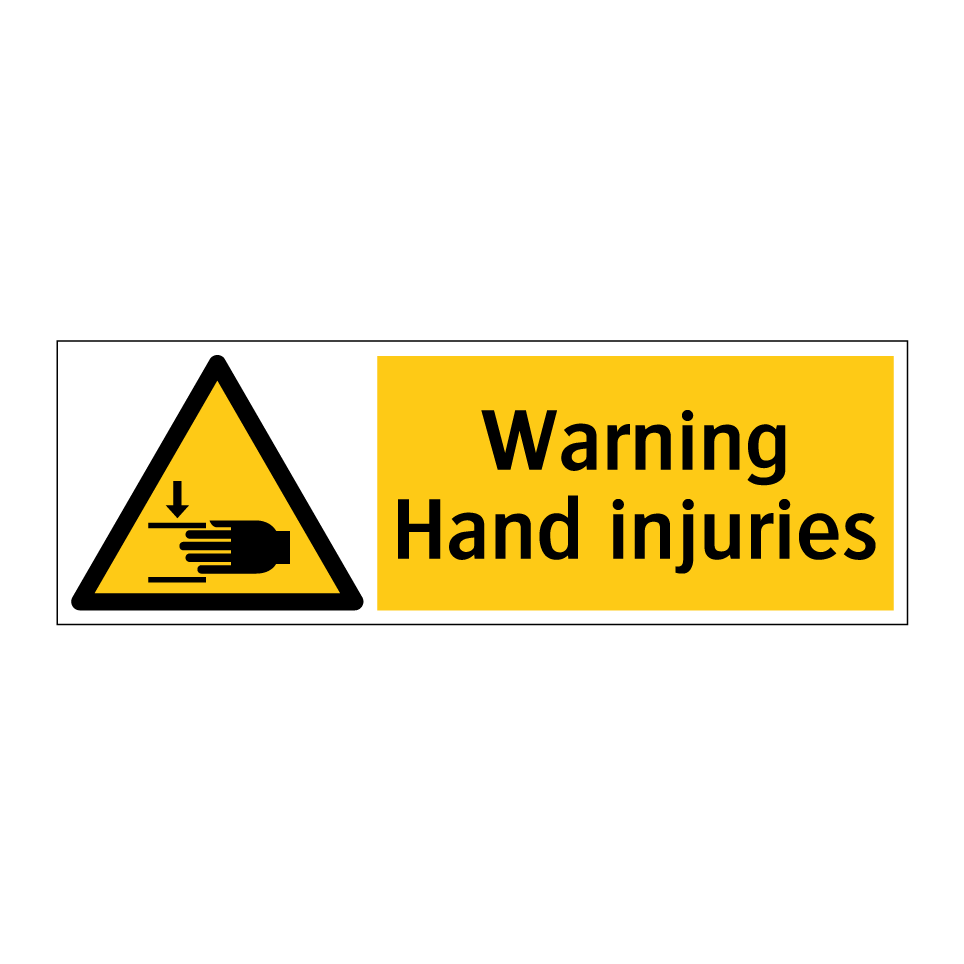 Warning Hand injuries