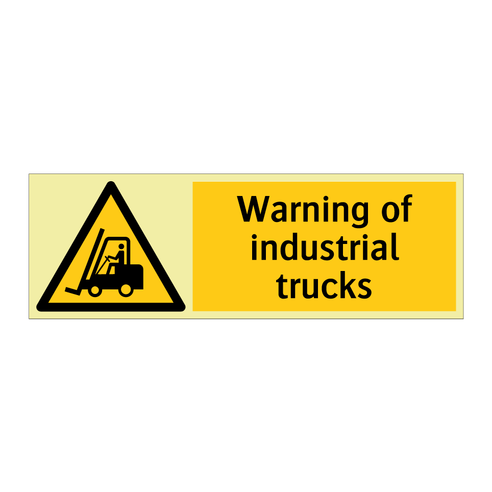 Warning of industrial trucks