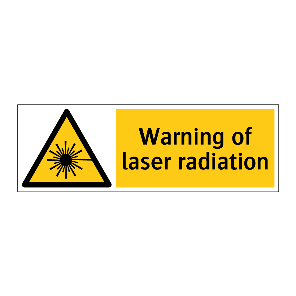 Warning of laser radiation