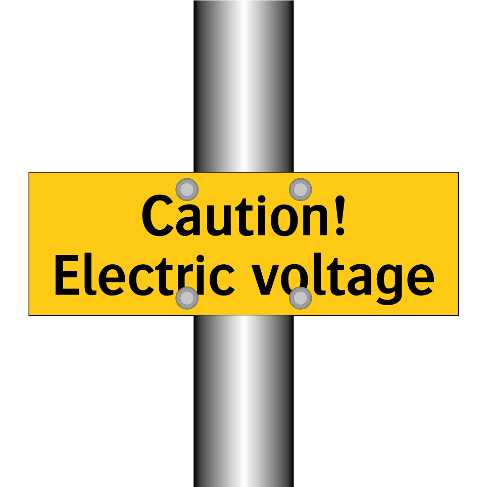Caution! Electric voltage