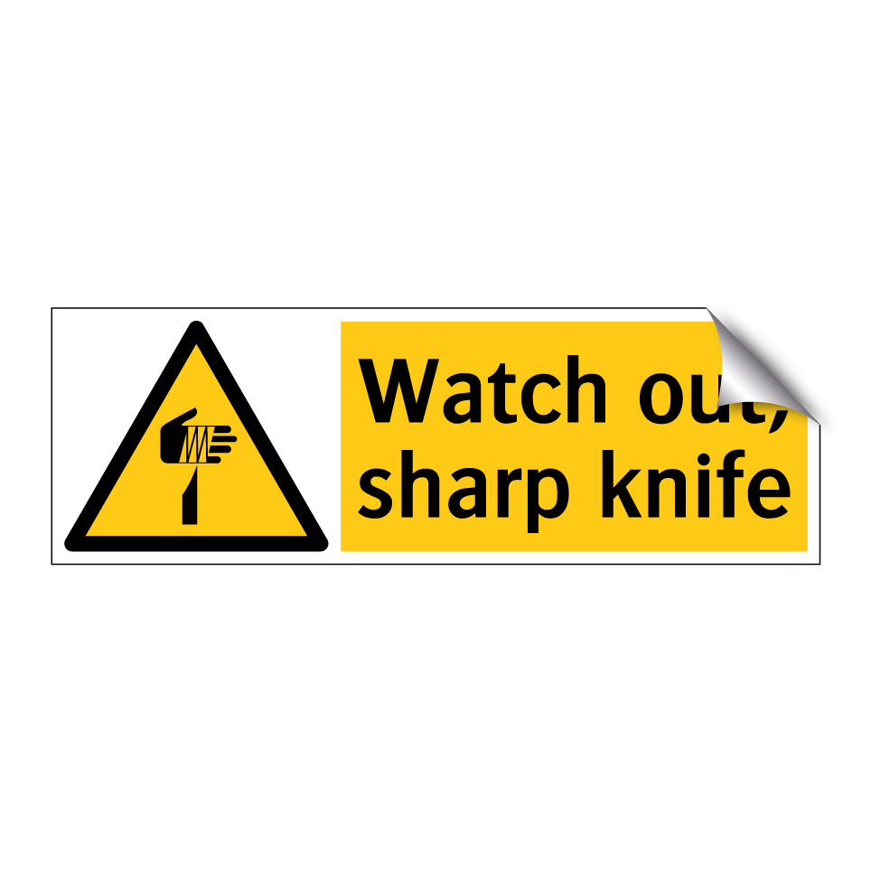 Watch out, sharp knife