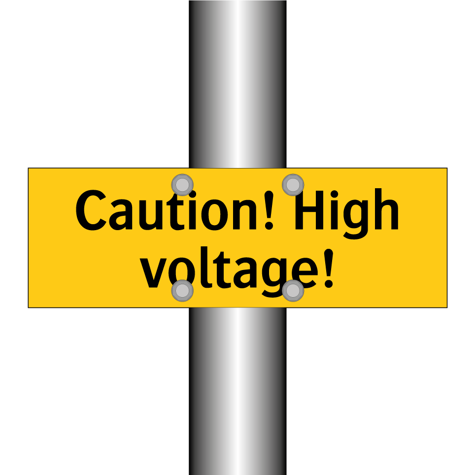 Caution! High voltage!