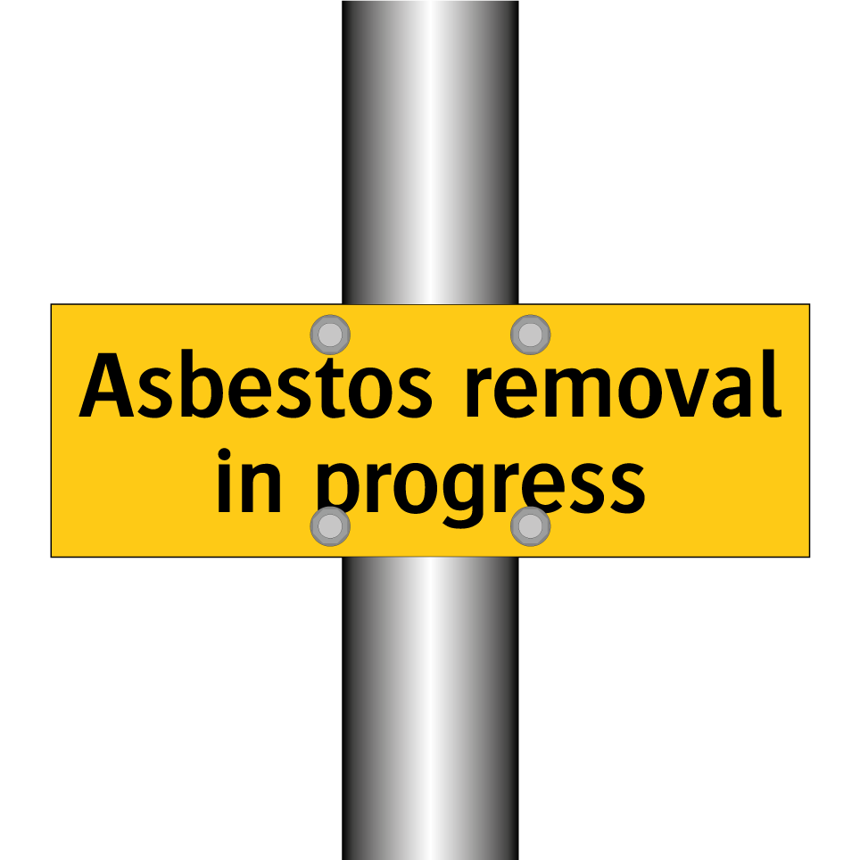 Asbestos removal in progress