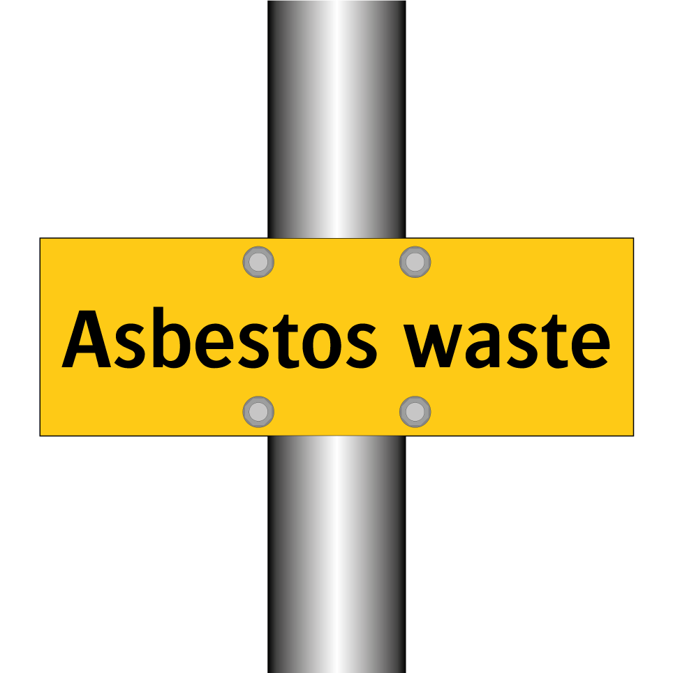 Asbestos waste