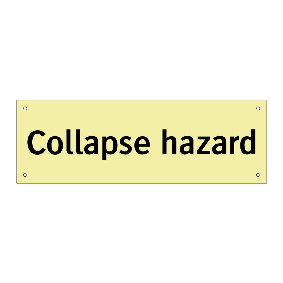 Collapse hazard