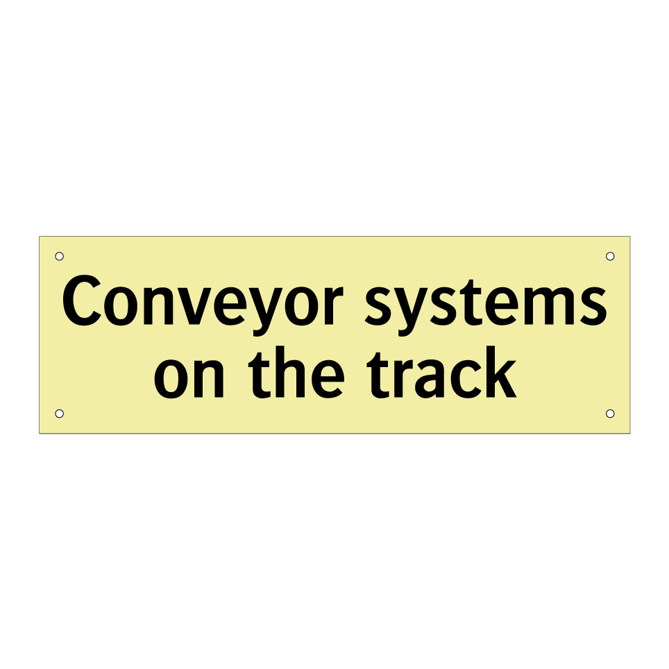 Conveyor systems on the track