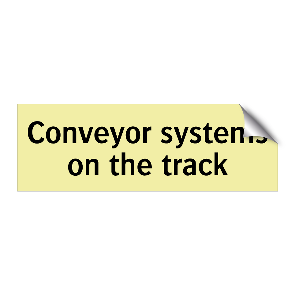 Conveyor systems on the track