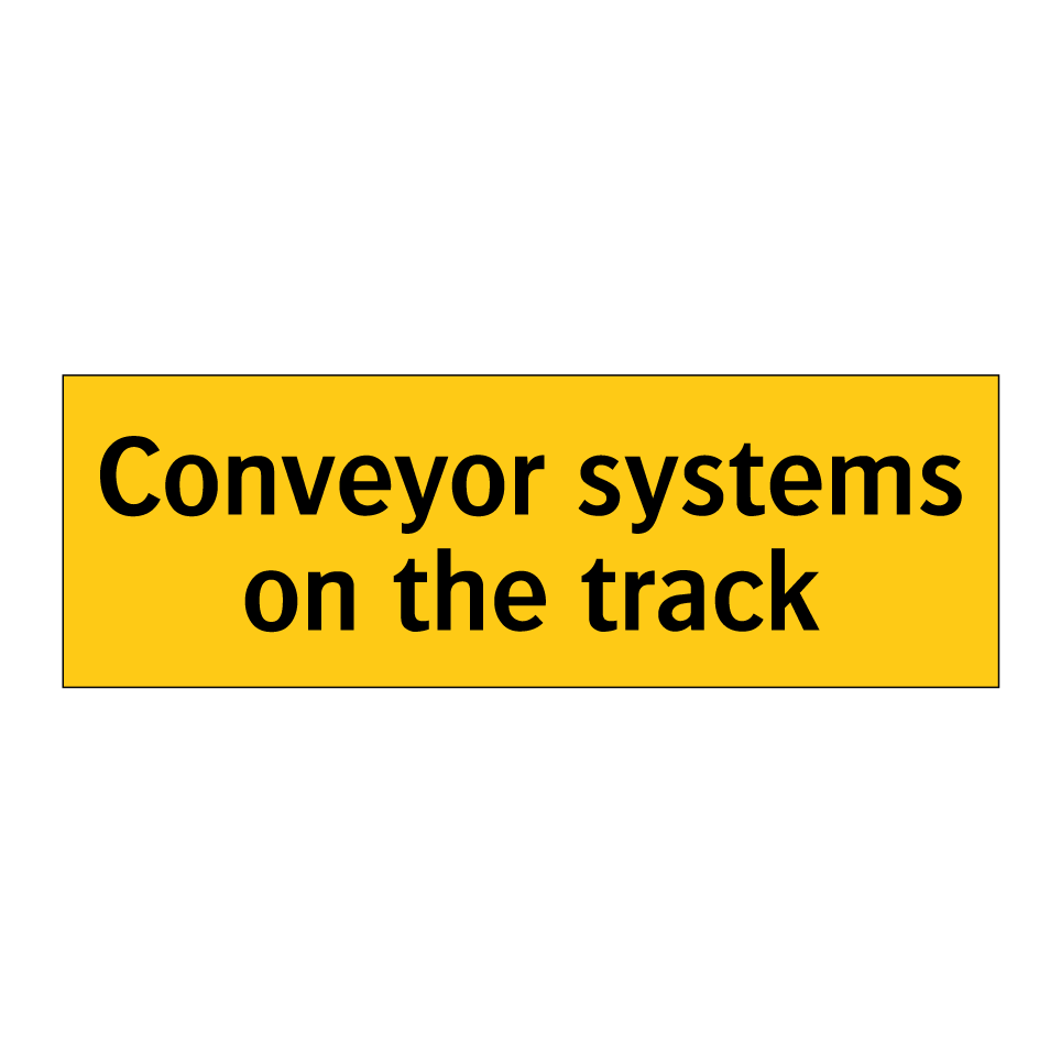 Conveyor systems on the track