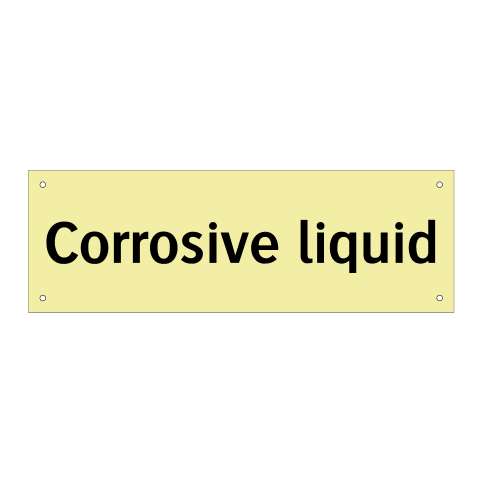 Corrosive liquid