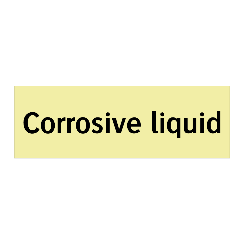 Corrosive liquid