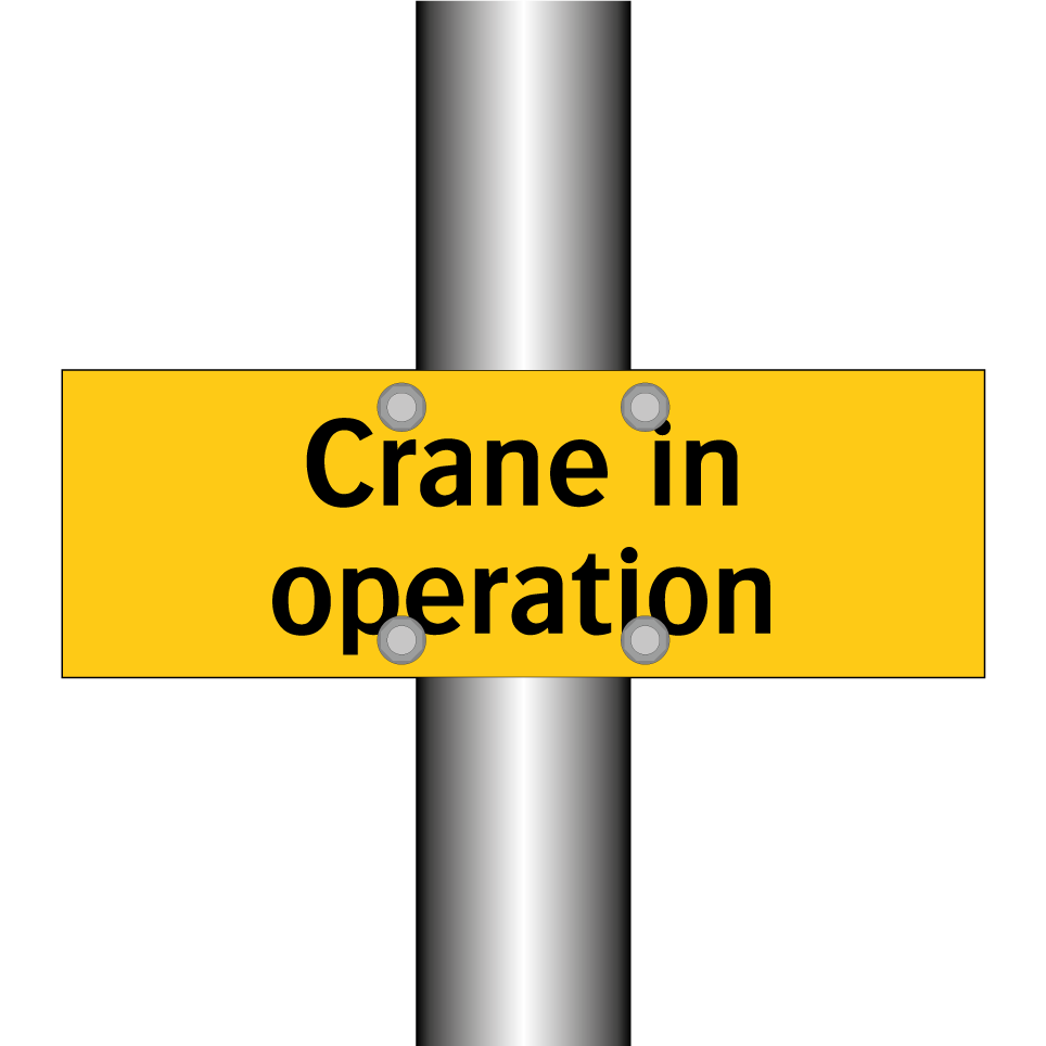 Crane in operation