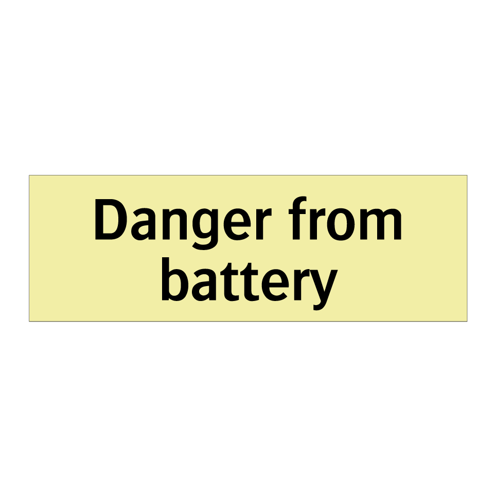 Danger from battery