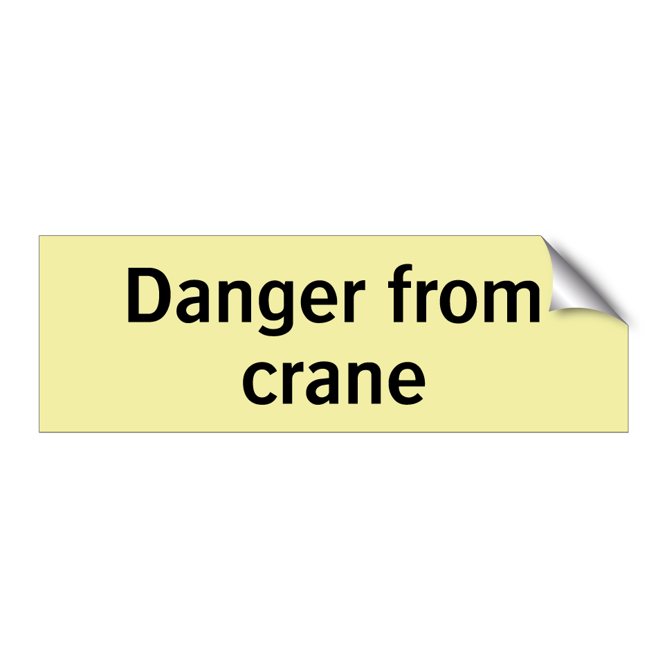 Danger from crane