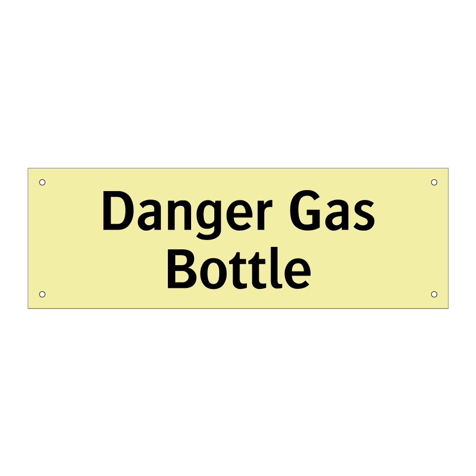 Danger Gas Bottle