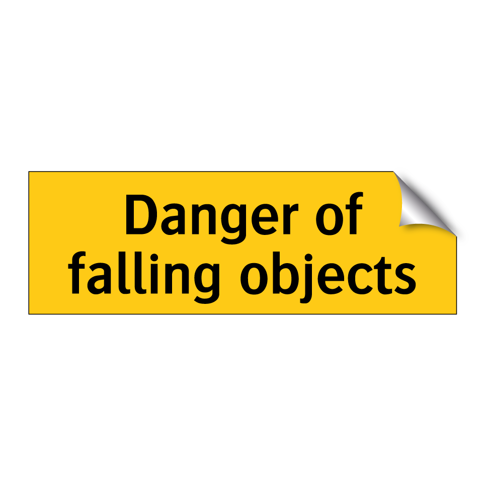 Danger of falling objects