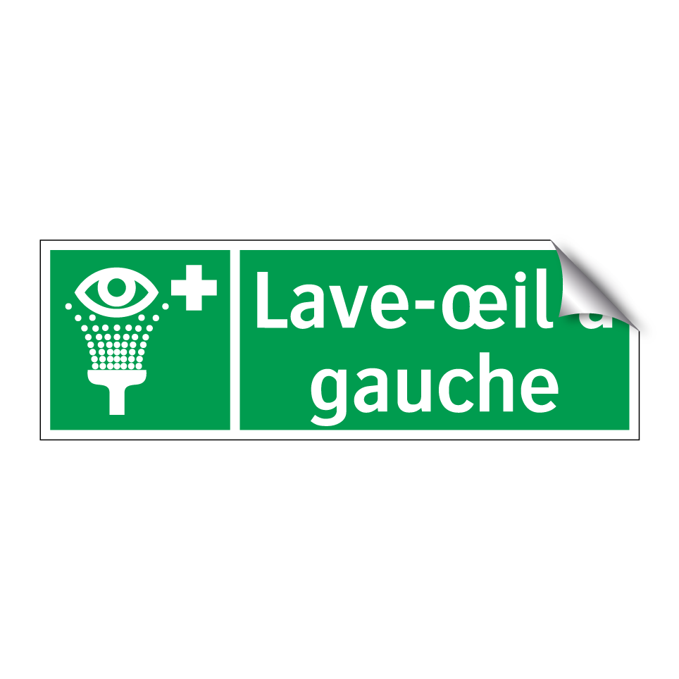 Lave-œil à gauche