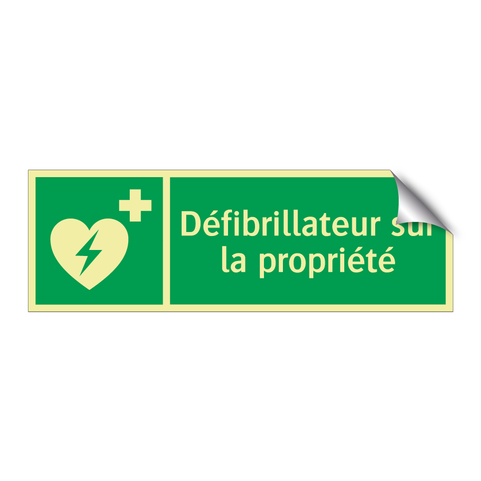 Défibrillateur sur la propriété