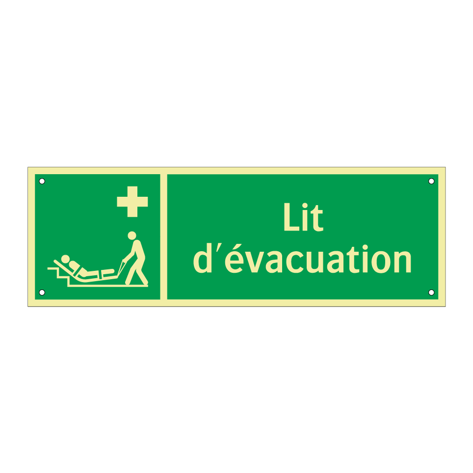 Lit d'évacuation