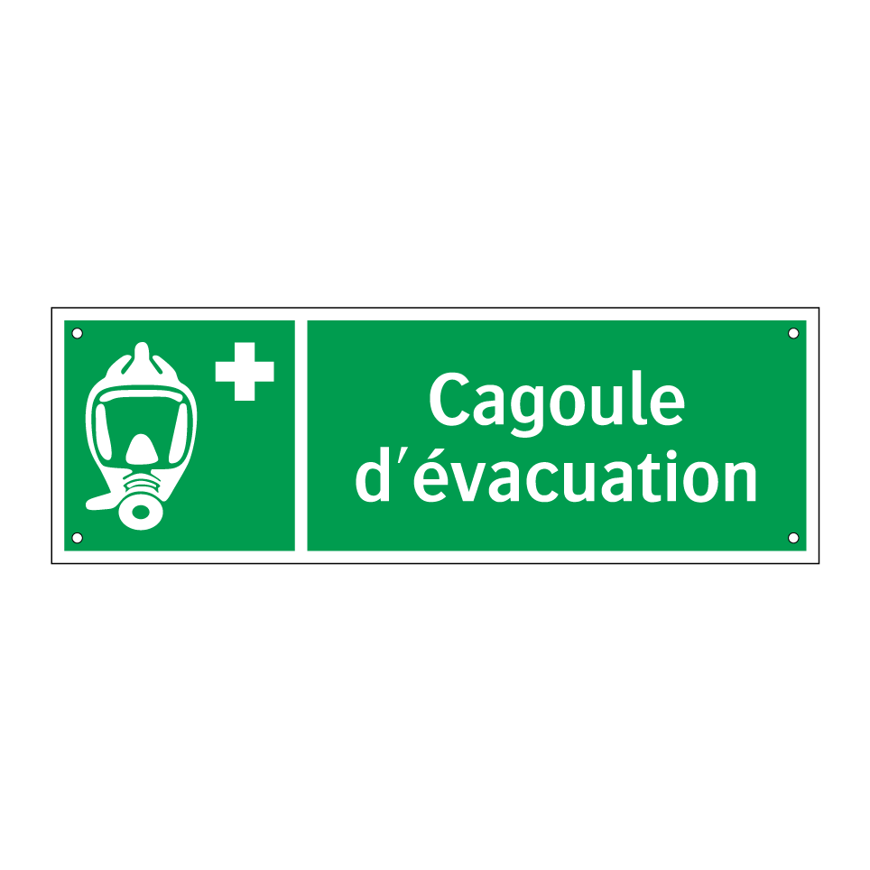 Cagoule d'évacuation