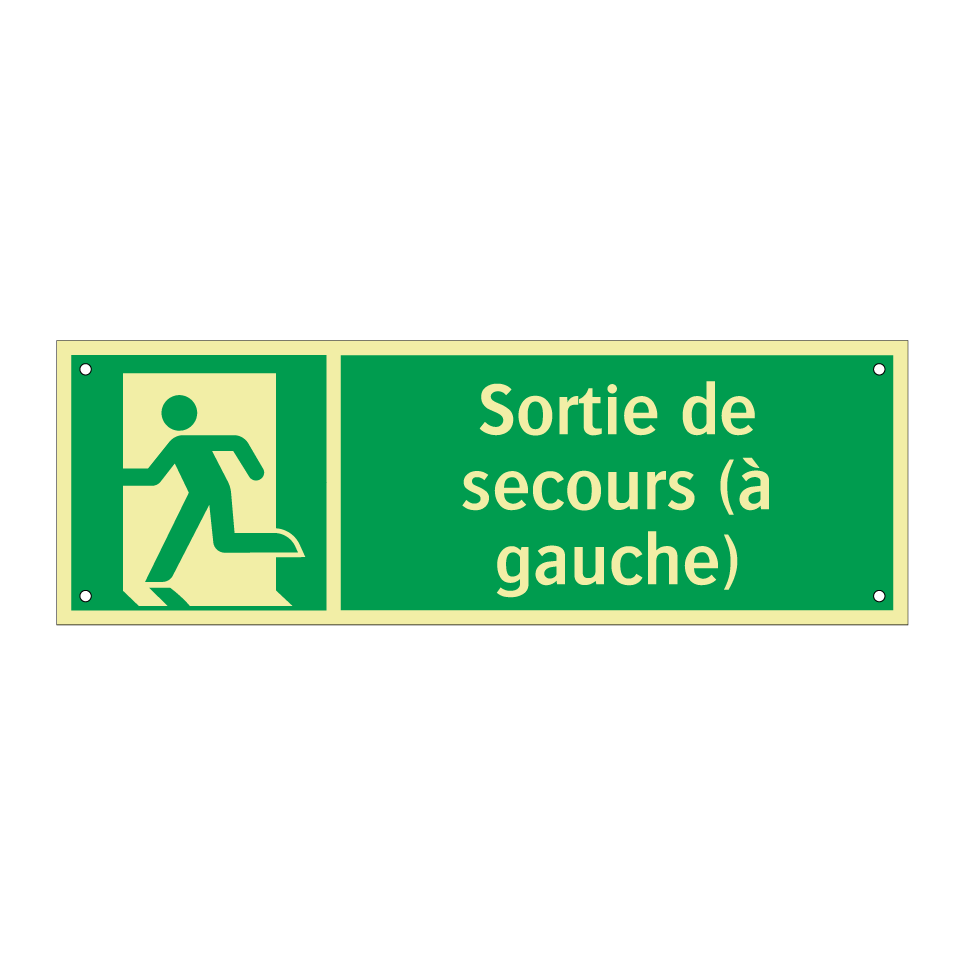 Sortie de secours (à gauche)