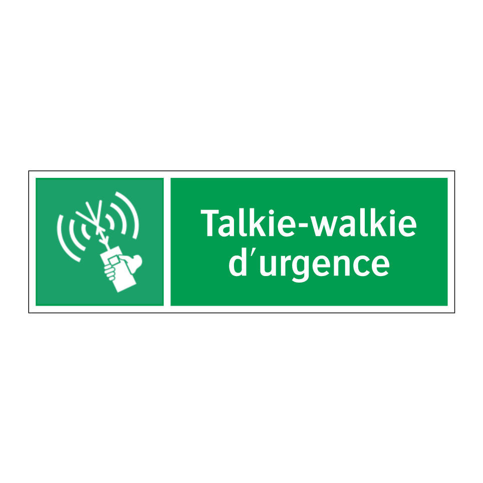 Talkie-walkie d'urgence