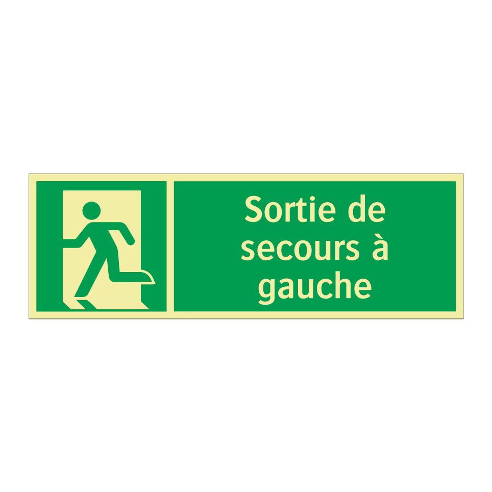 Sortie de secours à gauche