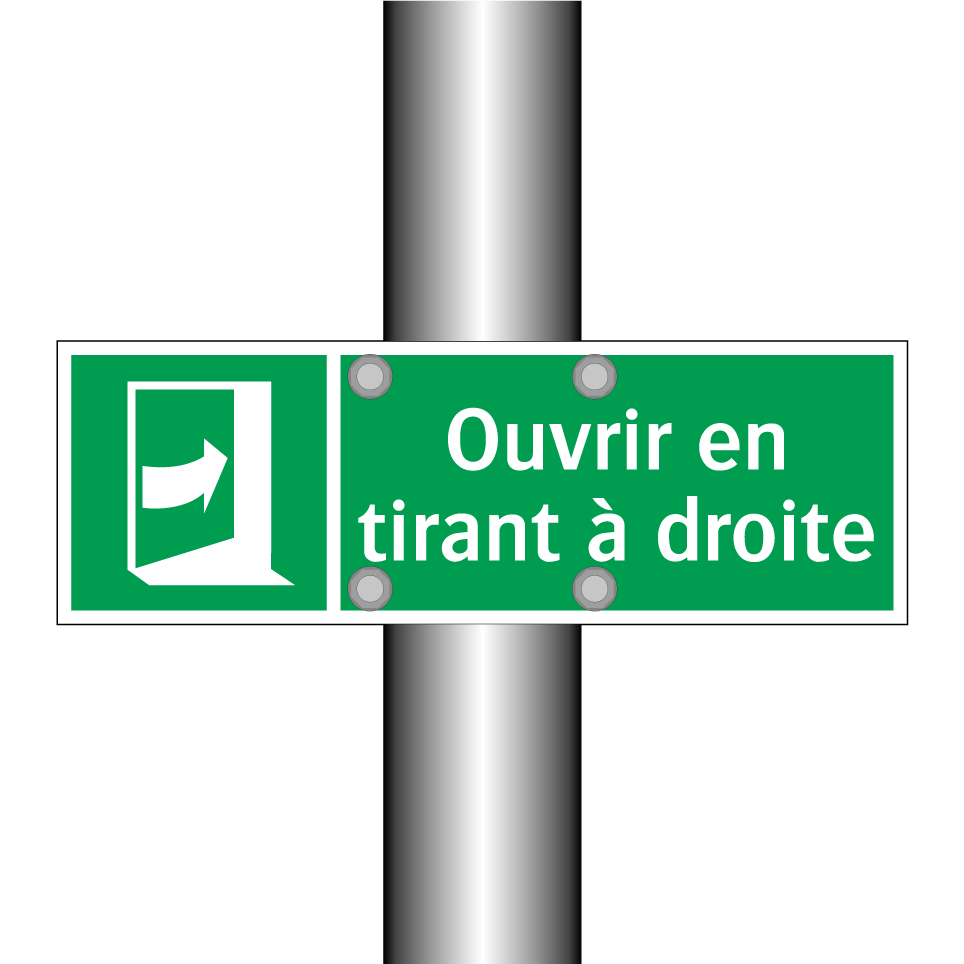 Ouvrir en tirant à droite
