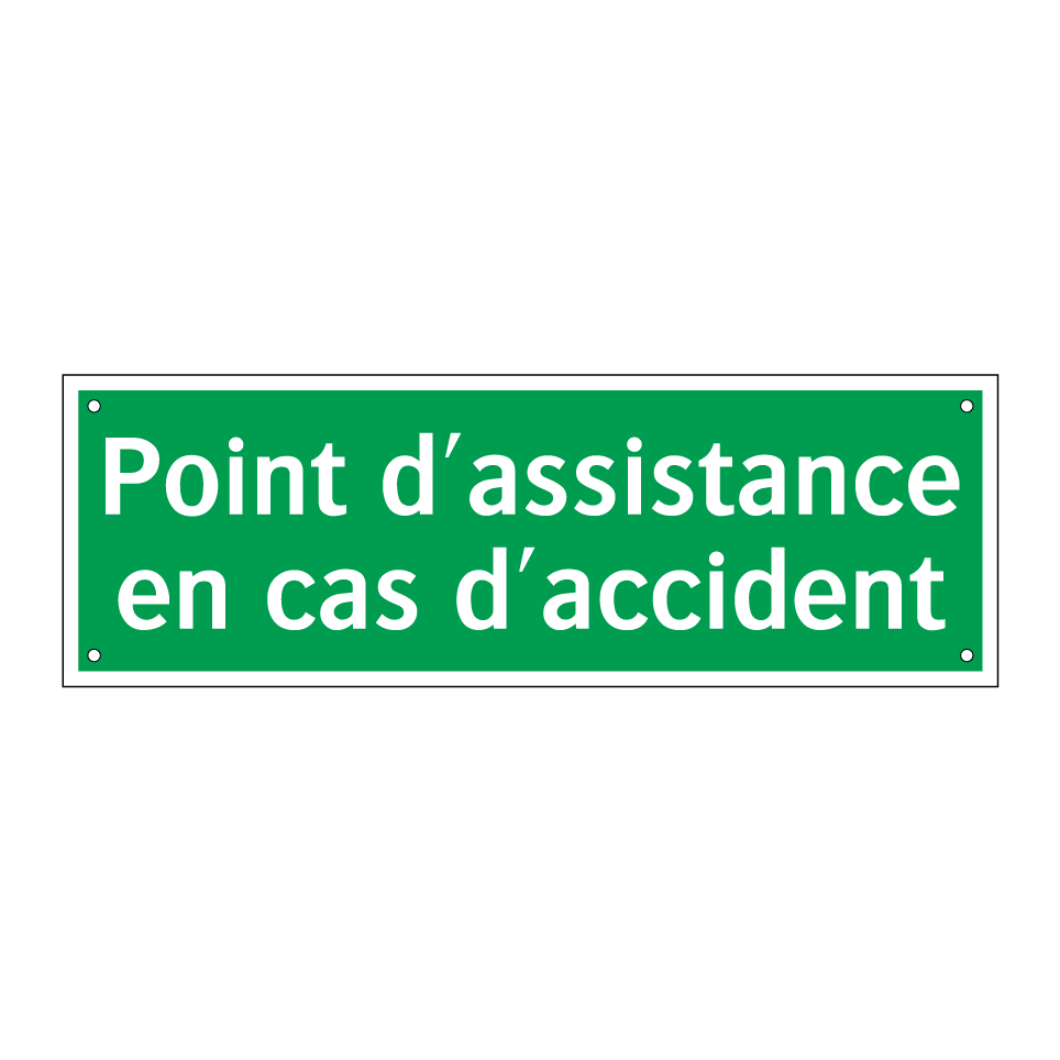 Point d'assistance en cas d'accident