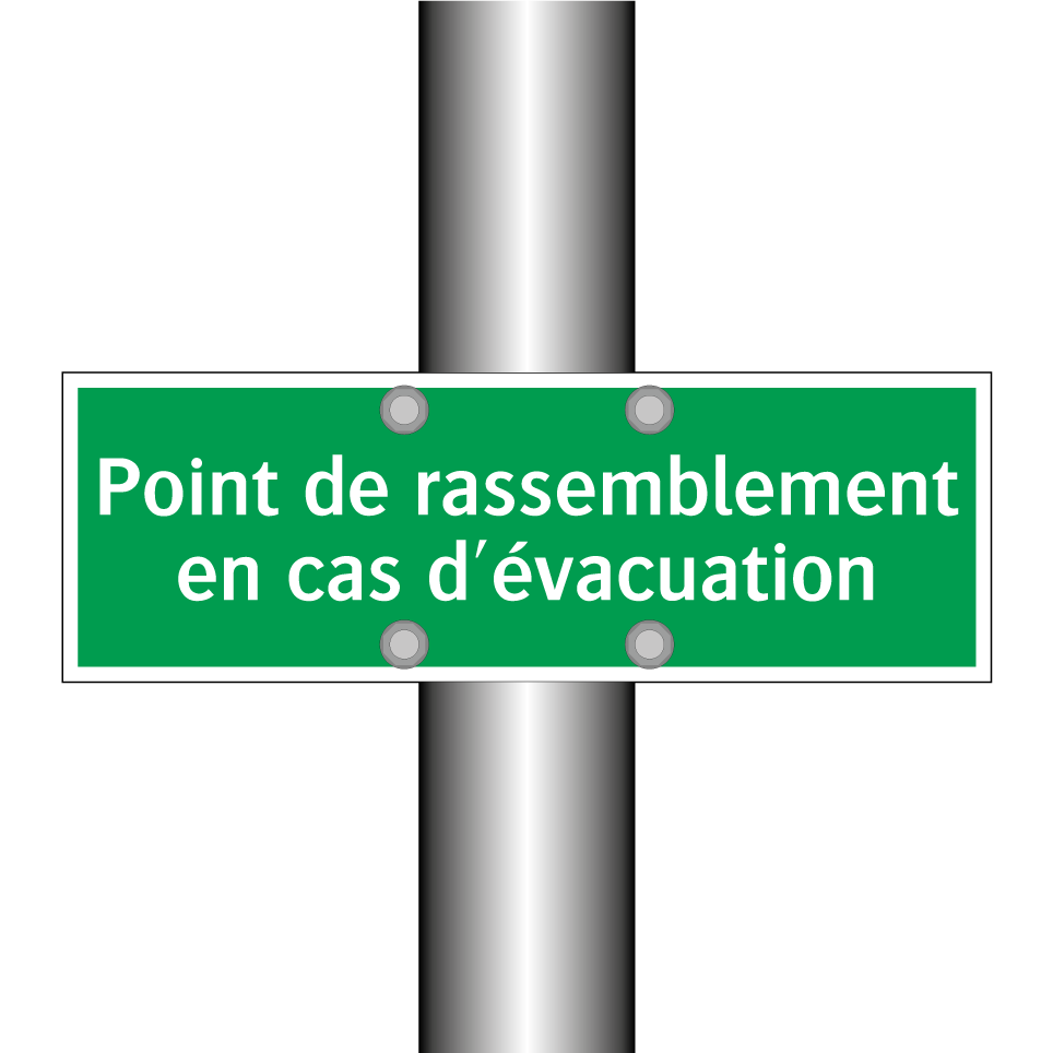 Point de rassemblement en cas d'évacuation