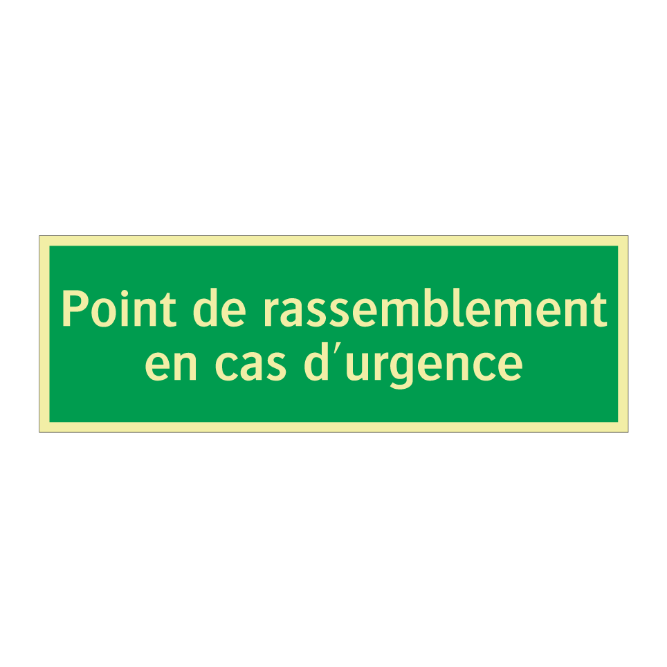 Point de rassemblement en cas d'urgence