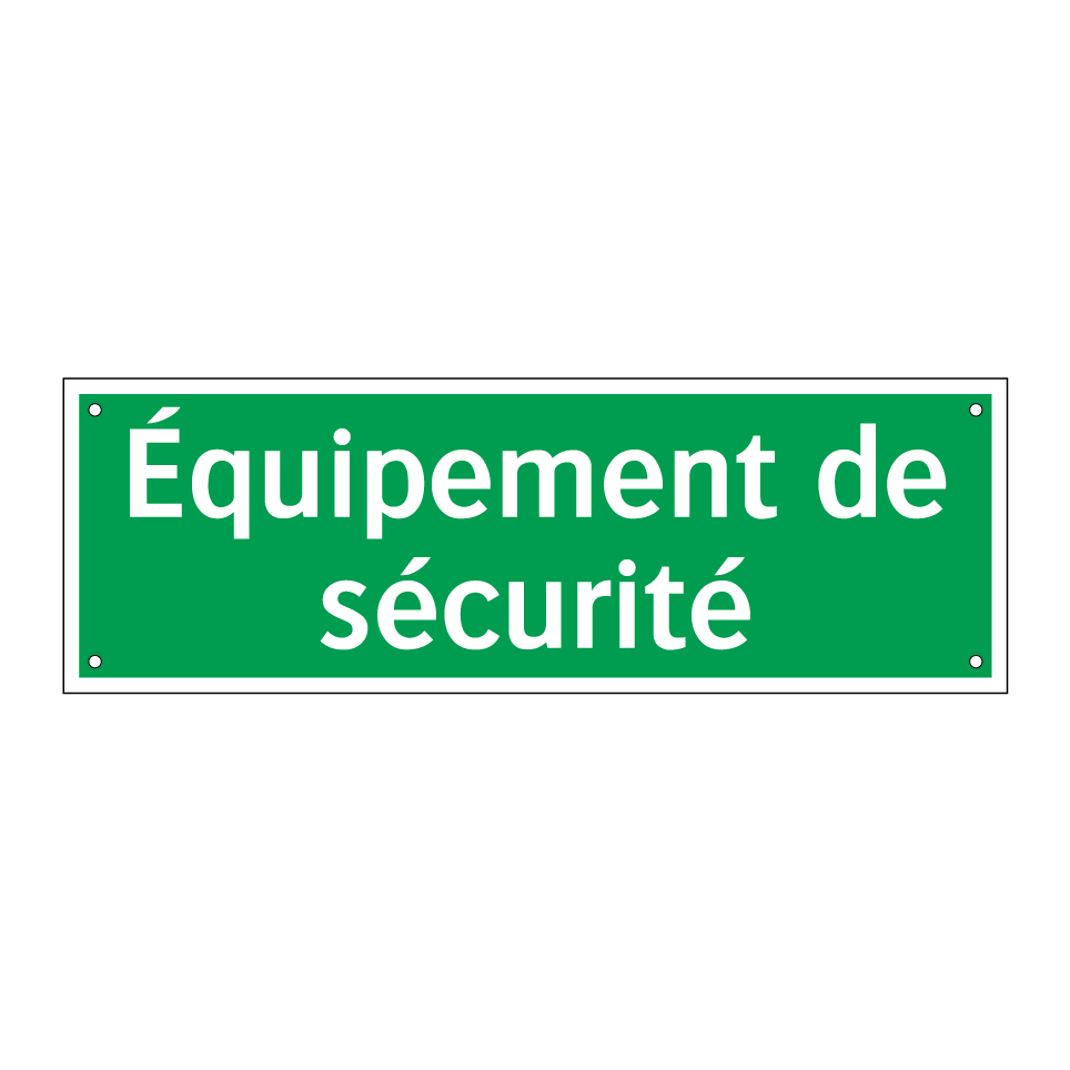 Équipement de sécurité