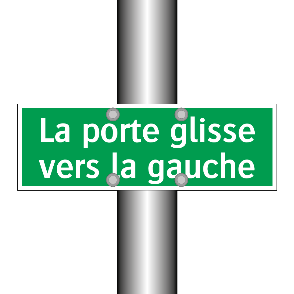 La porte glisse vers la gauche