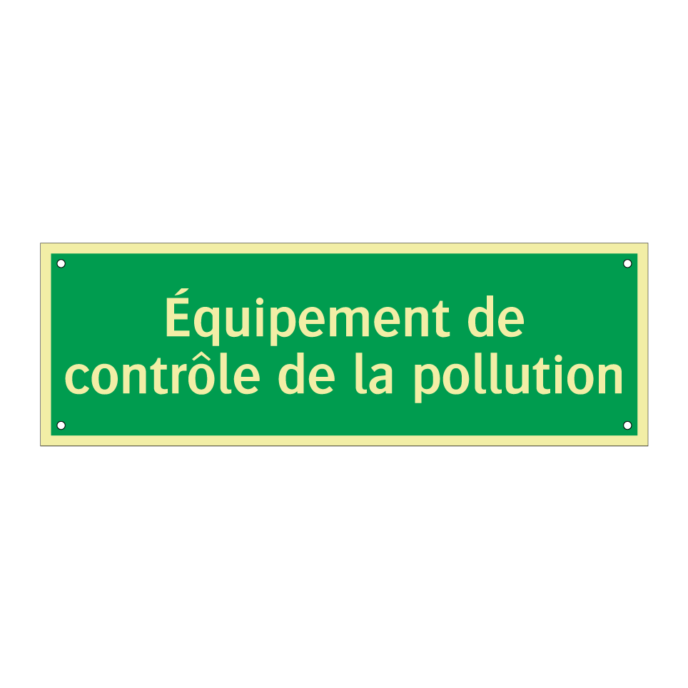 Équipement de contrôle de la pollution