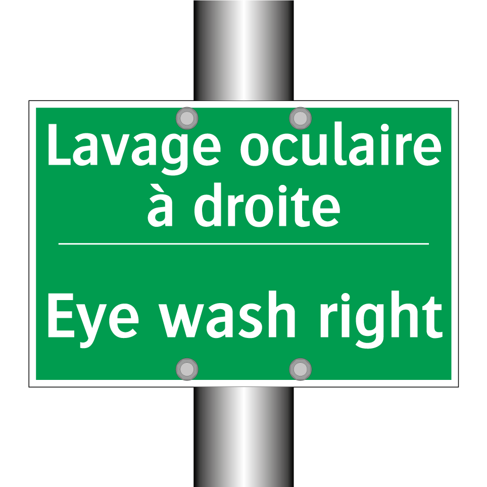 Lavage oculaire à droite - Eye wash right