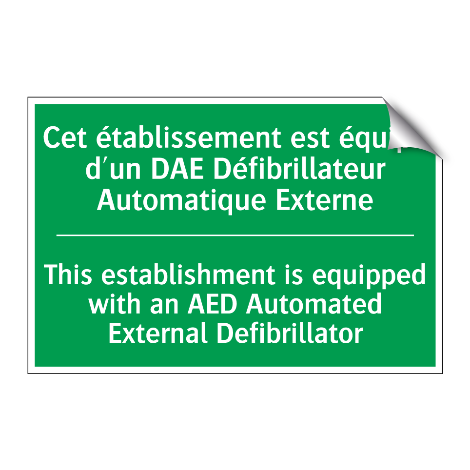 Cet établissement est équipé d'un /.../ - This establishment is equipped /.../