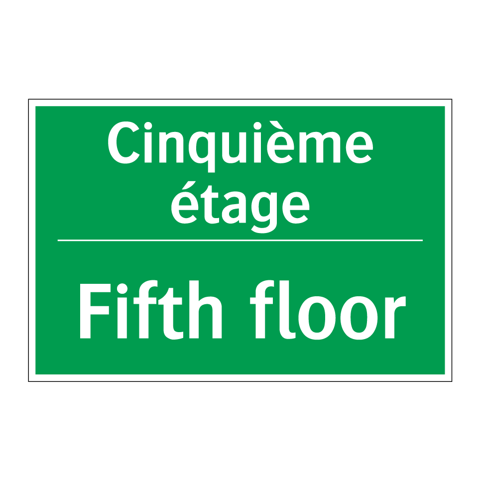 Cinquième étage - Fifth floor